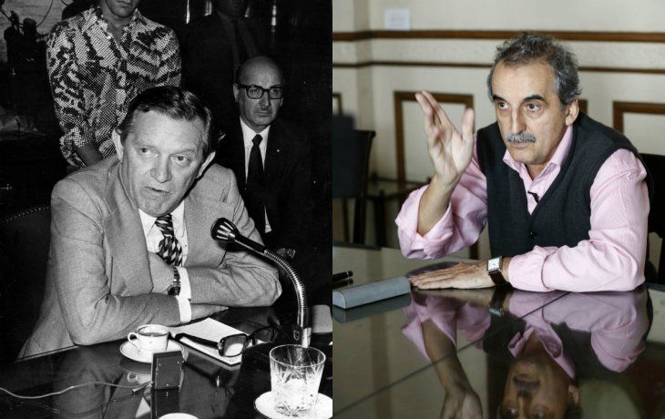 El ex ministro de Economía&nbsp;José Ber&nbsp;Gelbard y el ex Secretario de Comercio Interior Guillermo Moreno.