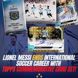 La tarjeta coleccionable que homenajea la despedida de Lionel Messi de la Selección Argentina alcanzó las 664.325 unidades vendidas y se convirtió en la tarjeta Topps NOW más vendida de todos los tiempos. La tarjeta coleccionable que homenajea la despedida de Lionel Messi de la Selección Argentina alcanzó las 664.325 unidades vendidas y se convirtió en la tarjeta Topps NOW más vendida de todos los tiempos.