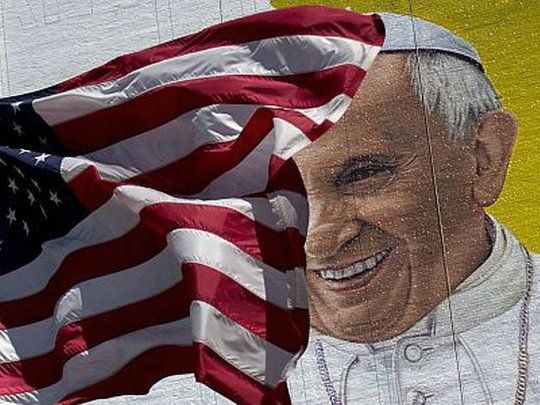 Papa Francisco el contrapoder en el poder bandera Estados Unidos.jpg