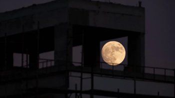 registraron las imagenes mas espectaculares de la superluna de ciervo