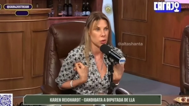 Karen Reichardt en el streaming libertario Carajo 