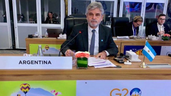 Daniel Filmus, ministro de Ciencia, Tecnología e Innovación, en la Reunión de la Iniciativa de Investigación e Innovación del G-20.