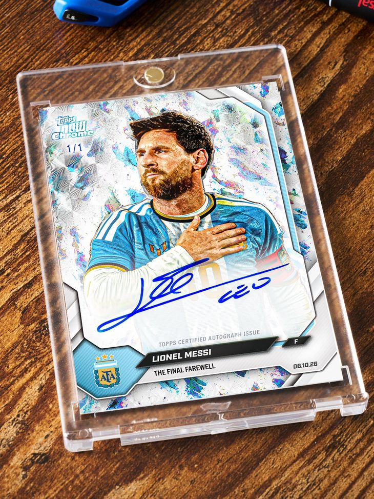 Lionel Messi estableció un récord de 664,325 pedidos de tarjetas coleccionables con la edición especial Final Farewell de Topps Now, superando la marca anterior de Shohei Ohtani, quien había alcanzado 653,737 pedidos con una tarjeta que celebraba su histórica temporada de 50 jonrones y 50 bases robadas en 2024. Lionel Messi estableció un récord de 664,325 pedidos de tarjetas coleccionables con la edición especial Final Farewell de Topps Now, superando la marca anterior de Shohei Ohtani, quien había alcanzado 653,737 pedidos con una tarjeta que celebraba su histórica temporada de 50 jonrones y 50 bases robadas en 2024.