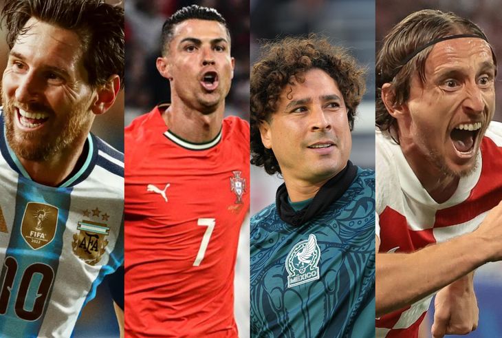 Messi, Cristiano Ronaldo, Modri y Ochoa representan un caso excepcional de vigencia en la historia de los Mundiales. Messi, Cristiano Ronaldo, Modri y Ochoa representan un caso excepcional de vigencia en la historia de los Mundiales.