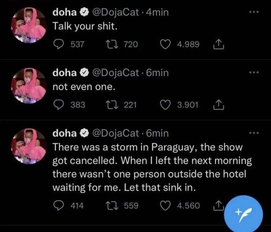 Who is Doja Cat, the singer who quarreled with the Paraguayan public and was accused of being xenophobic