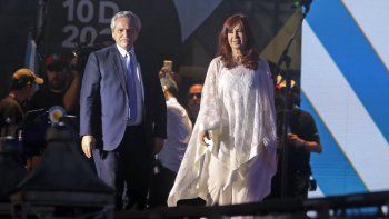 El presidente Alberto Ferández y la vicepresidente Cristina Fernández.