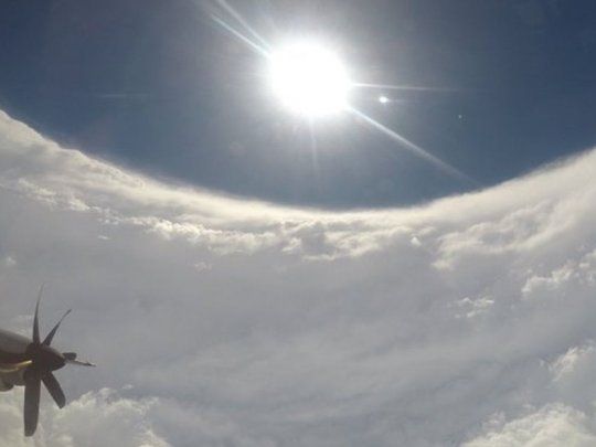 La imagen fue subida a Twitter por el meteorólogo Garrett Black.