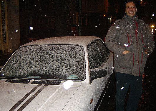 Caballito pudo disfrutar de la nieve.