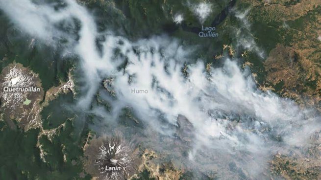 La NASA tomó impresionantes fotografías que reflejan los incendios en la Patagonia.