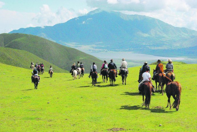 Aventura. Tafí del Valle es dueño de uno de los paisajes más bellos de la Argentina. 