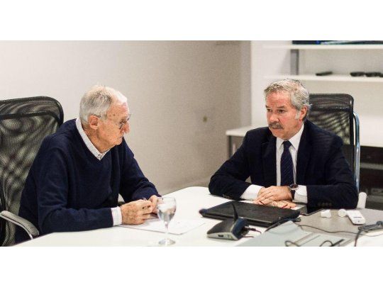 Martín Balza y Felipe Solá.