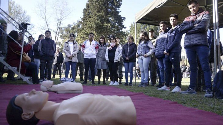 Patricia Bullrich&nbsp;encabezó el lanzamiento del Servicio Cívico Voluntario en Valores.