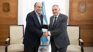 Guillermo Francos con el gobernador tucumano, Osvaldo Jaldo.