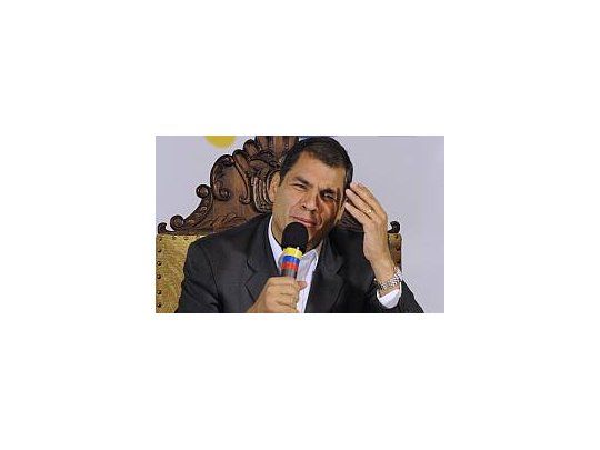 El presidente de Ecuador, Rafael Correa, que esta semana ha sido la más triste de todo su gobierno y de su vida, a causa de la rebelión de un grupo de policías.