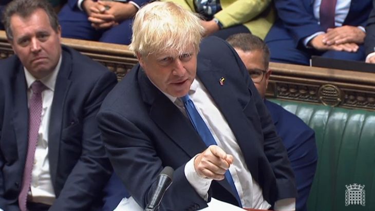 Boris Johnson se disculpó con las familias de las víctimas del Covid-19. Boris Johnson se disculpó con las familias de las víctimas del Covid-19.