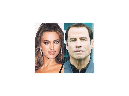 Irina Shayk y John Travolta