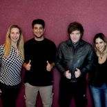 Ganadores: Karina Milei, Agustín Pellegrini, Javier Milei y Romina Diez. Ganadores: Karina Milei, Agustín Pellegrini, Javier Milei y Romina Diez.