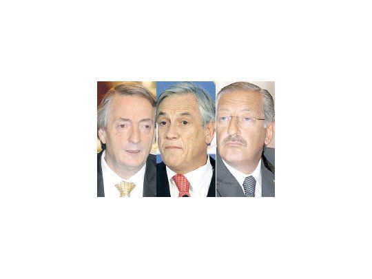 Néstor Kirchner, Sebastían Piñera, Eduardo Fellner