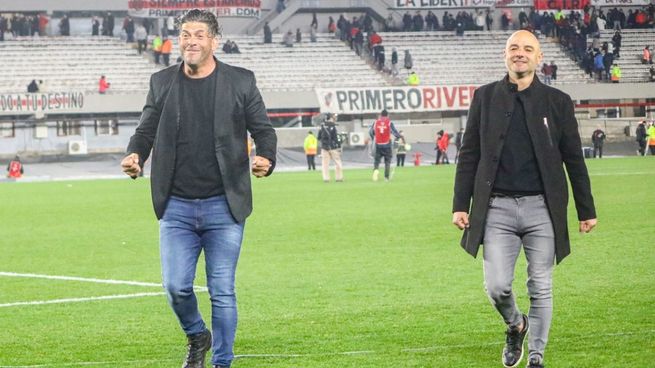 Sergio Gómez y Favio Orsi llevaron a Platense a su primer campeonato.