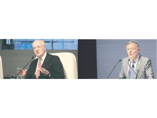 Expectativas. Las posibilidades de que la Argentina pueda ser competitiva, eje de debate. Ayer en el Foro, Francisco Cabrera y Paolo Rocca.