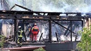 Dantesco incendio el albergue de Francia.&nbsp;