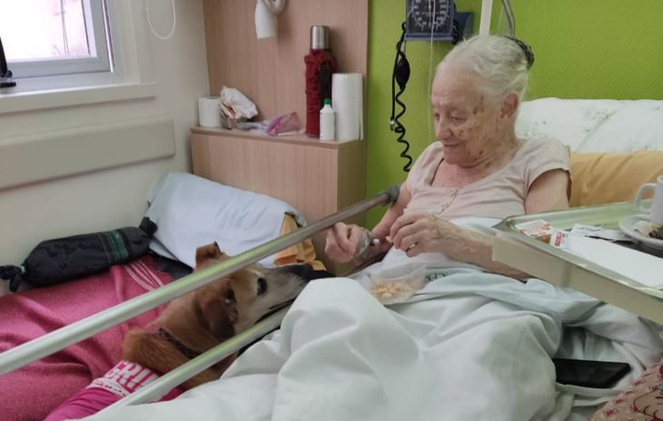 Thanks to an initiative of the Sanatorium, Ramallo could meet his family at the clinic.