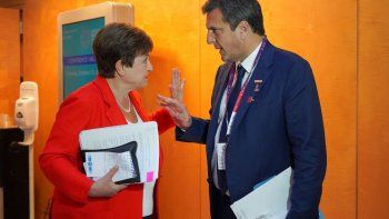 Kristalina Georgieva y Sergio Massa.&nbsp;