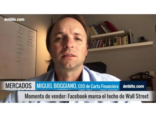 Momento de vender: Facebook marca el techo de Wall Street