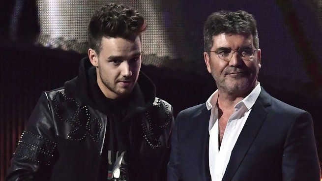 Liam Payne y Simon Cowell.