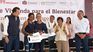 Claudia Sheinbaum y Octavrio Romero en entrega de viviendas en Durango.