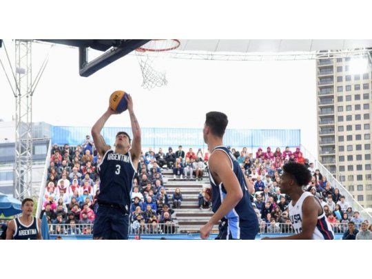 Argentina terminó primera del Grupo C en el básquet 3x3.