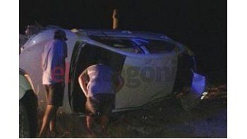El accidente tuvo lugar camino a Comodoro Rivadavia. Imagen gentileza El Patagónico.