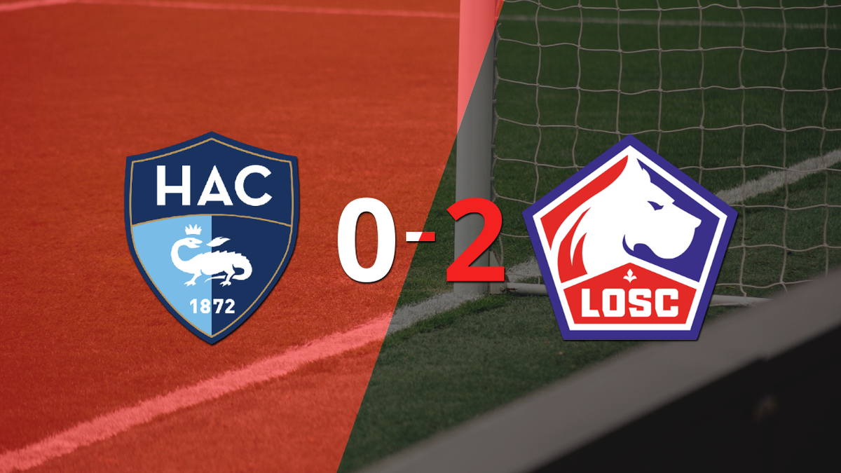 Lille, as a visitor, defeated Le Havre AC 2-0