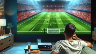 Mirar la Copa del Mundo en un proyector es una de las tendencias que es furor entre el público. Mirar la Copa del Mundo en un proyector es una de las tendencias que es furor entre el público.