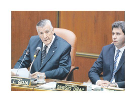 Gioja y el vice, Uñac, encabezaron el discurso de apertura de sesiones.