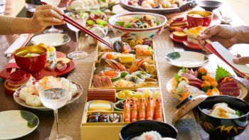 Comida tradicional japonesa.
