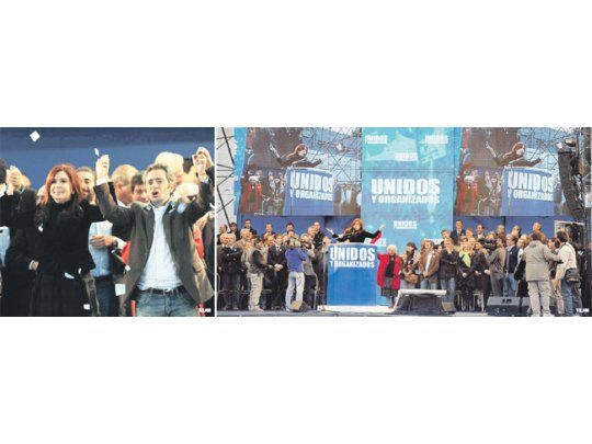 Andrés «Cuervo» Larroque, figura de La Cámpora que concentró -junto a Máximo- la atención en un palco donde cada lugar estuvo digitado por la Presidente.
