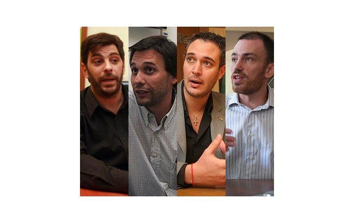 ámbito.com | Federico Cuomo, Diego Gregorat, Gastón Di Maio y Mariano Kestelboim.