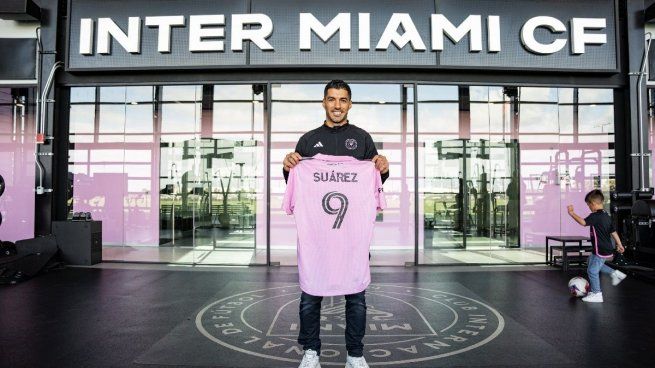 Luis Suárez presentado en el Inter Miami.