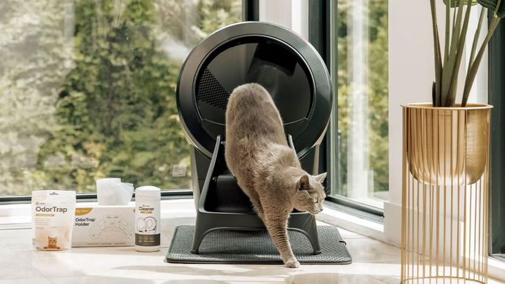 With smart sensors, the device automatically detects when the cat enters and leaves. With smart sensors, the device automatically detects when the cat enters and leaves.
