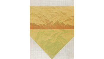 ámbito.com | Prior. “A la manera de Aru Dutt” (1974). Esmalte sintético sobre papel arrugado por el artista.