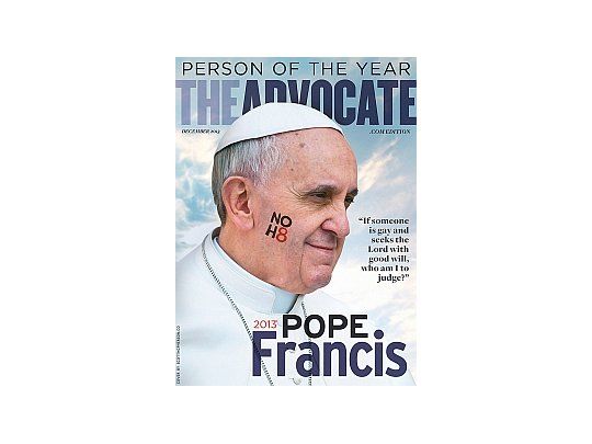 La tapa de la revista The Advocate.