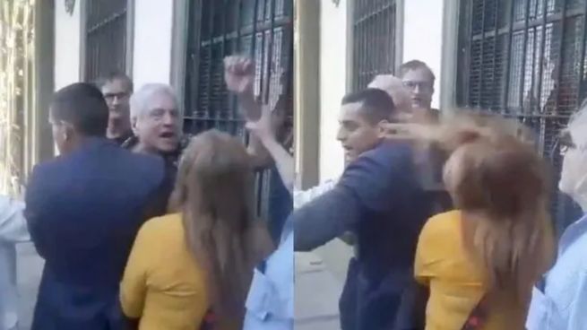 Juan Carlos Gil, abogado y referente de La Libertad Avanza, golpeó a una mujer que participaba de una protesta pacífica contra el Gobierno en Quilmes.