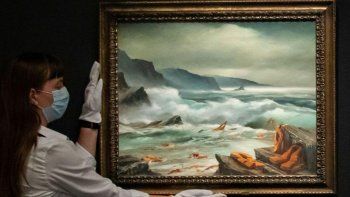 Una obra de Banksy fue subastada por millones&nbsp;