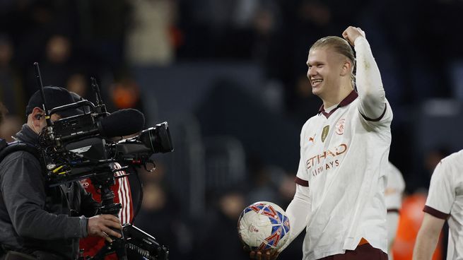 Erling Haaland fue amo y señor del Manchester City: anotó cinco goles en 58 minutos para barrer a Luton Town en la FA Cup