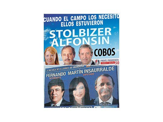 La campaña seguirá, pero bajará de intensidad unos días a partir de conocerse el estado de salud de la Presidente. Con menos declaraciones, ganan protagonismo las gigantografías.