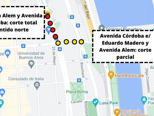 mapa de cortes