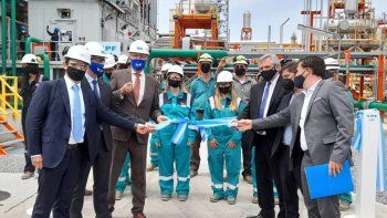 El presidente Alberto Fernández inauguró una planta de YPF.visibility