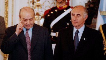 Domingo Cavallo junto a Fernando De La Rúa.