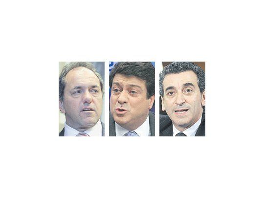 Daniel Scioli, Gabriel Mariotto, Florencio Randazzo